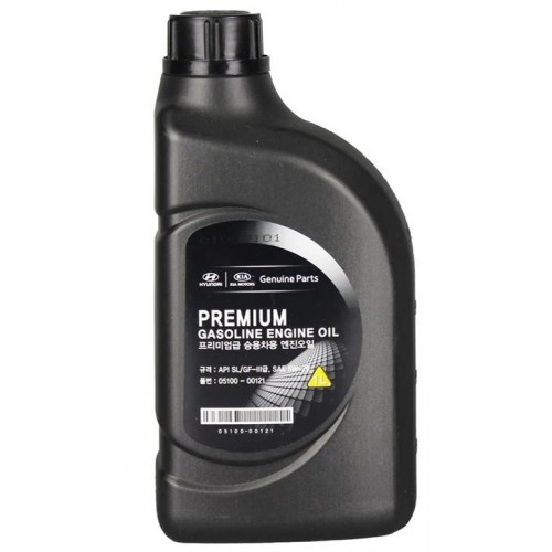 Hyundai/Kia05100-00121 5W20/1 Масло моторное полусинтетическое "Premium Gasoline 5W-20", 1л