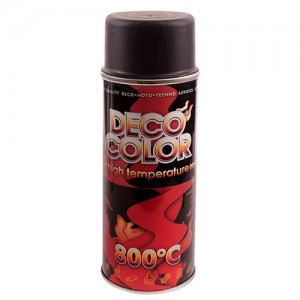 Deco Color Краска аэроз. 400ml /термостойка 300*С черный (231122/720309) Deco Color Краска аэроз. 400ml /термостойка 300*С черный (231122/720309)