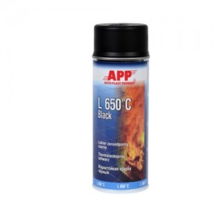 APP Краска аэрозольная L650*C Black Spray, черный 400ml (210431) APP Краска аэрозольная L650*C Black Spray, черный 400ml (210431)