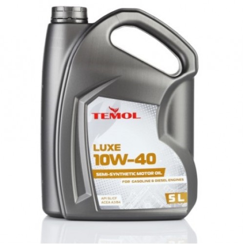 Масло TEMOL Luxe 10W-40 API SL/CF ACEA A3/B4 MB 229.1 VW 501.01/505.00 (5 л) Масло TEMOL Luxe 10W-40 API SL/CF ACEA A3/B4 MB 229.1 VW 501.01/505.00 (5 л)