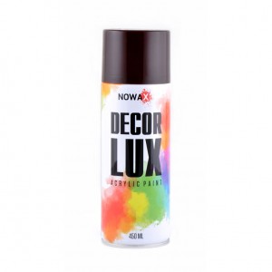 Акриловая краска глянцевая коричневая NOWAX Decor Lux (3007) 450мл Акриловая краска глянцевая коричневая NOWAX Decor Lux (3007) 450мл