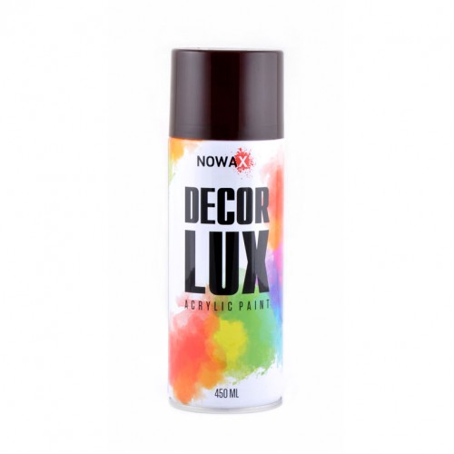 Акриловая краска глянцевая коричневая NOWAX Decor Lux (3007) 450мл Акриловая краска глянцевая коричневая NOWAX Decor Lux (3007) 450мл