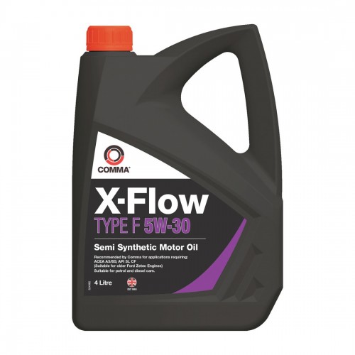 Моторное масло Comma X-FLOW TYPE F 5W-30 API SL/CF ACEA A5/B5 4л (4шт/уп) Моторное масло Comma X-FLOW TYPE F 5W-30 API SL/CF ACEA A5/B5 4л (4шт/уп)