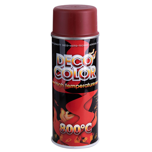 Deco Color Краска аэроз. 400ml/термостойка 800*С красный (725328)