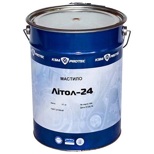 Масло Литол-24 KSM Protec ведро 17 кг (KSM-L2417)