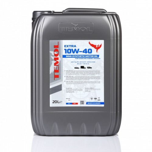Масло TEMOL Extra 10W-40 AP SJ/CF ACEA A3/B3 MB 229.1 VW 501.00 (20 л)