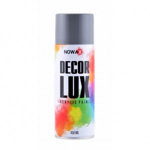 Акриловая краска глянцевая светло серая NOWAX Decor Lux (7001) 450мл Акриловая краска глянцевая светло серая NOWAX Decor Lux (7001) 450мл