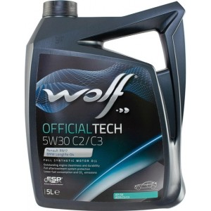 WOLF8332579 5W30/5L OFFICIALTECH C2/C3 WOLF8332579 5W30/5L OFFICIALTECH C2/C3