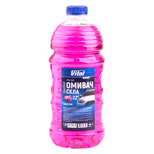 Омыватель стекла зимний VITOL "-22" Бабл Гамм 1.8л (VTW-2023)