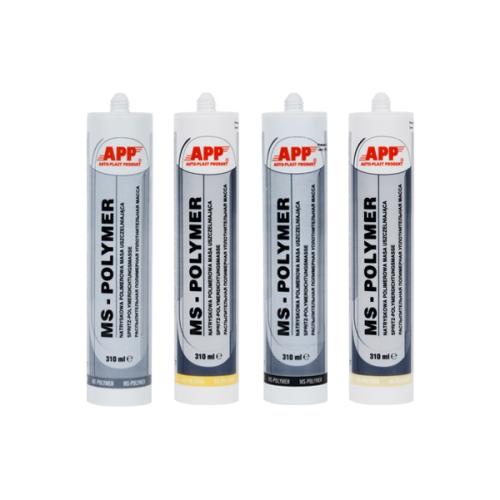 APP Герметик полимерный MS Polymer, катридж, черный 310 ml (040405)