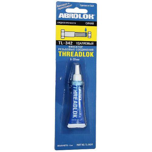 Фиксатор резьбы синий TL 342 (6мл) ABRO (TL-342)