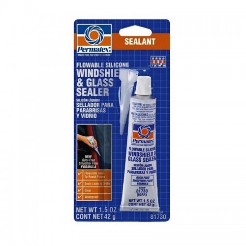 Проникающий силиконовый герметик 42 гр. FLOWABLE SILICONE WINDSHIELD GLASS SEALER. Проникающий силиконовый герметик 42 гр. FLOWABLE SILICONE WINDSHIELD GLASS SEALER.