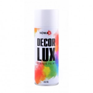Акриловая краска белый глянец NOWAX Decor Lux (9010) 450мл Акриловая краска белый глянец NOWAX Decor Lux (9010) 450мл