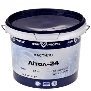 Масло Литол-24 KSM Protec ведро 2,7 кг (KSM-L2427) Масло Литол-24 KSM Protec ведро 2,7 кг (KSM-L2427)