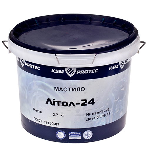 Масло Литол-24 KSM Protec ведро 2,7 кг (KSM-L2427)