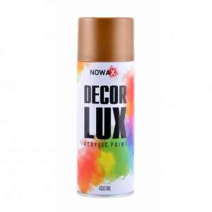 Акриловая краска золотой металлик NOWAX Diamond Decor Lux 450мл Акриловая краска золотой металлик NOWAX Diamond Decor Lux 450мл