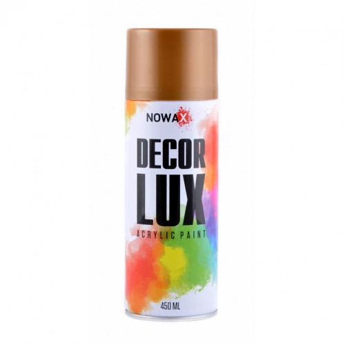 Акриловая краска золотой металлик NOWAX Diamond Decor Lux 450мл Акриловая краска золотой металлик NOWAX Diamond Decor Lux 450мл