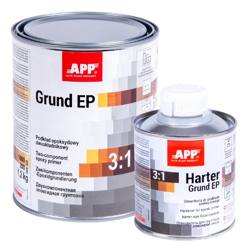 APP Грунт эпоксидный Grund EP 3:1 с утв., серый 1l+0.2l (021201 + 021202) APP Грунт эпоксидный Grund EP 3:1 с утв., серый 1l+0.2l (021201 + 021202)