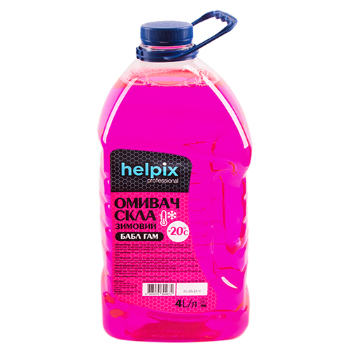 Омыватель стекла HELPIX 4Л "-20" (БАБЛ ГАМ) (4672)