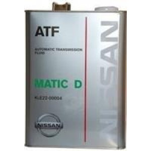 NissanKLE2200004 Масло трансмиссионное синтетическое "ATF Matic Fluid D", 4л NissanKLE2200004 Масло трансмиссионное синтетическое "ATF Matic Fluid D", 4л