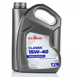 Масло TEMOL Classic 15W-40 API SG/CD ACEA A2/B2 (4 л) Масло TEMOL Classic 15W-40 API SG/CD ACEA A2/B2 (4 л)
